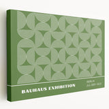 Bohemian Wall Art | Green & White Circular Boho Canvas Print