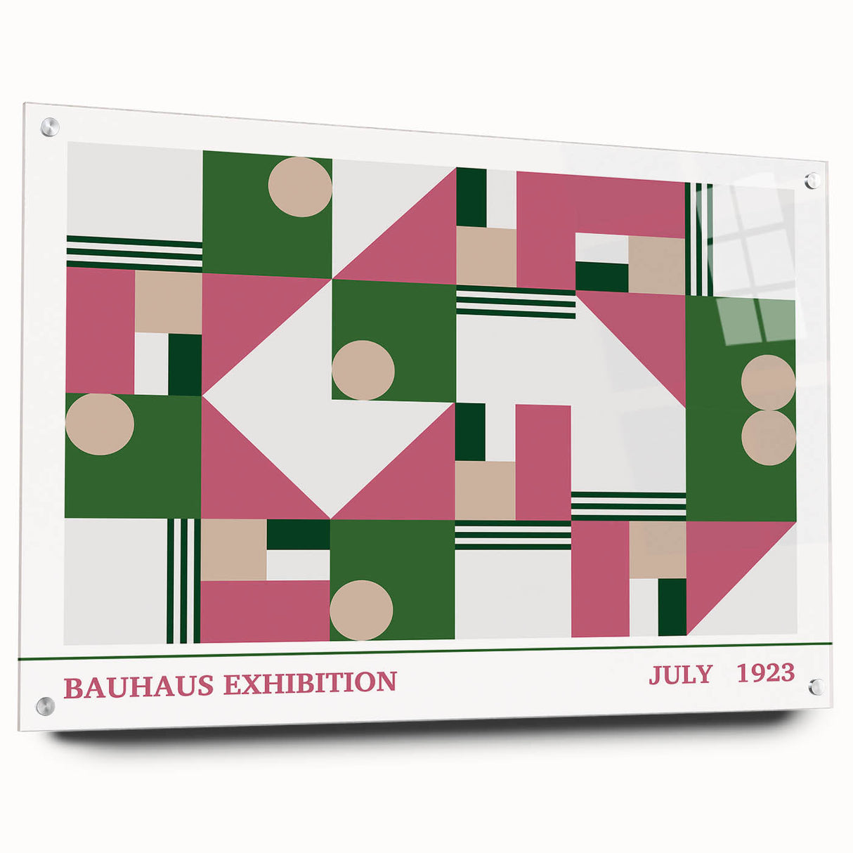 Bohemian Wall Art | Vibrant Bauhaus Geometric Boho Canvas | Eclectic Art Print