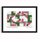 Bohemian Wall Art | Vibrant Bauhaus Geometric Boho Canvas | Eclectic Art Print