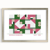 Bohemian Wall Art | Vibrant Bauhaus Geometric Boho Canvas | Eclectic Art Print