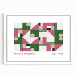 Bohemian Wall Art | Vibrant Bauhaus Geometric Boho Canvas | Eclectic Art Print