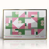 Bohemian Wall Art | Vibrant Bauhaus Geometric Boho Canvas | Eclectic Art Print