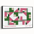 Bohemian Wall Art | Vibrant Bauhaus Geometric Boho Canvas | Eclectic Art Print