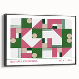 Bohemian Wall Art | Vibrant Bauhaus Geometric Boho Canvas | Eclectic Art Print