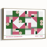 Bohemian Wall Art | Vibrant Bauhaus Geometric Boho Canvas | Eclectic Art Print