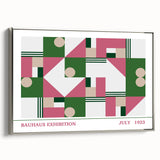 Bohemian Wall Art | Vibrant Bauhaus Geometric Boho Canvas | Eclectic Art Print