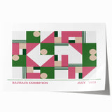 Bohemian Wall Art | Vibrant Bauhaus Geometric Boho Canvas | Eclectic Art Print