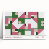 Bohemian Wall Art | Vibrant Bauhaus Geometric Boho Canvas | Eclectic Art Print