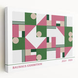 Bohemian Wall Art | Vibrant Bauhaus Geometric Boho Canvas | Eclectic Art Print