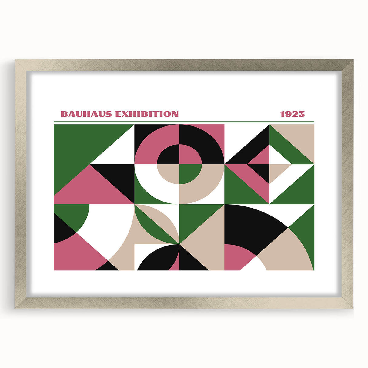 Bohemian Wall Art | Bold Bauhaus Geometric Boho Decor Canvas | Eclectic Art Print