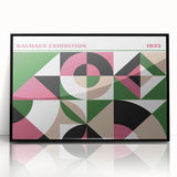 Bohemian Wall Art | Bold Bauhaus Geometric Boho Decor Canvas | Eclectic Art Print