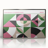 Bohemian Wall Art | Bold Bauhaus Geometric Boho Decor Canvas | Eclectic Art Print