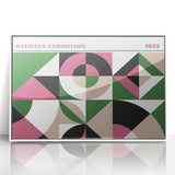 Bohemian Wall Art | Bold Bauhaus Geometric Boho Decor Canvas | Eclectic Art Print