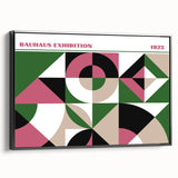 Bohemian Wall Art | Bold Bauhaus Geometric Boho Decor Canvas | Eclectic Art Print