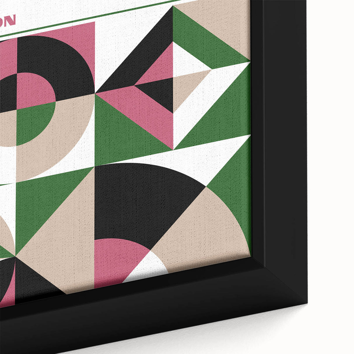 Bohemian Wall Art | Bold Bauhaus Geometric Boho Decor Canvas | Eclectic Art Print