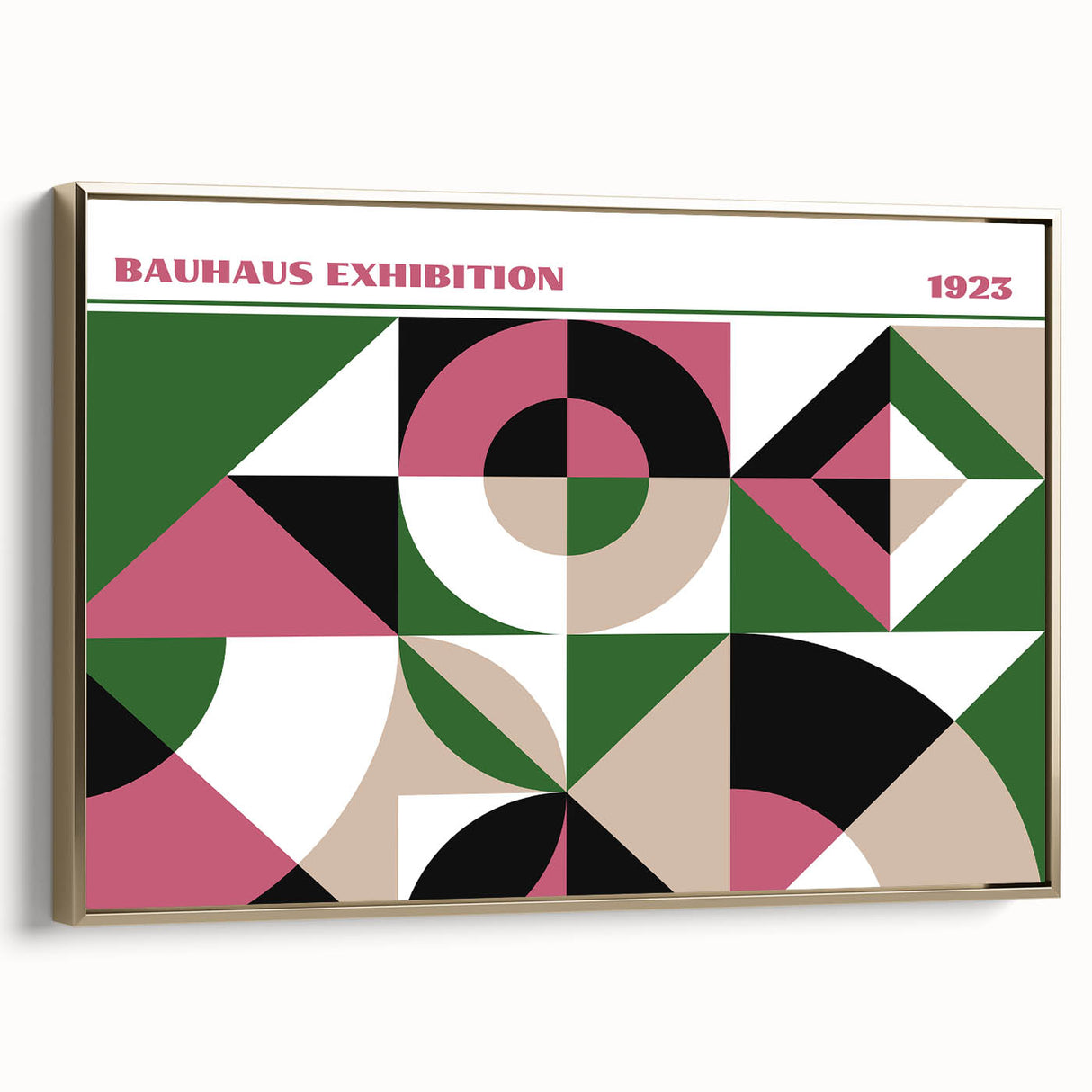 Bohemian Wall Art | Bold Bauhaus Geometric Boho Decor Canvas | Eclectic Art Print