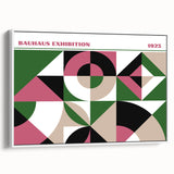 Bohemian Wall Art | Bold Bauhaus Geometric Boho Decor Canvas | Eclectic Art Print