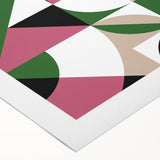 Bohemian Wall Art | Bold Bauhaus Geometric Boho Decor Canvas | Eclectic Art Print