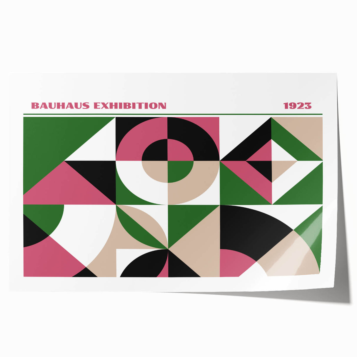 Bohemian Wall Art | Bold Bauhaus Geometric Boho Decor Canvas | Eclectic Art Print