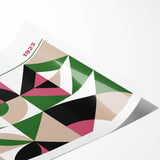 Bohemian Wall Art | Bold Bauhaus Geometric Boho Decor Canvas | Eclectic Art Print