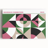 Bohemian Wall Art | Bold Bauhaus Geometric Boho Decor Canvas | Eclectic Art Print