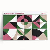 Bohemian Wall Art | Bold Bauhaus Geometric Boho Decor Canvas | Eclectic Art Print