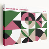 Bohemian Wall Art | Bold Bauhaus Geometric Boho Decor Canvas | Eclectic Art Print