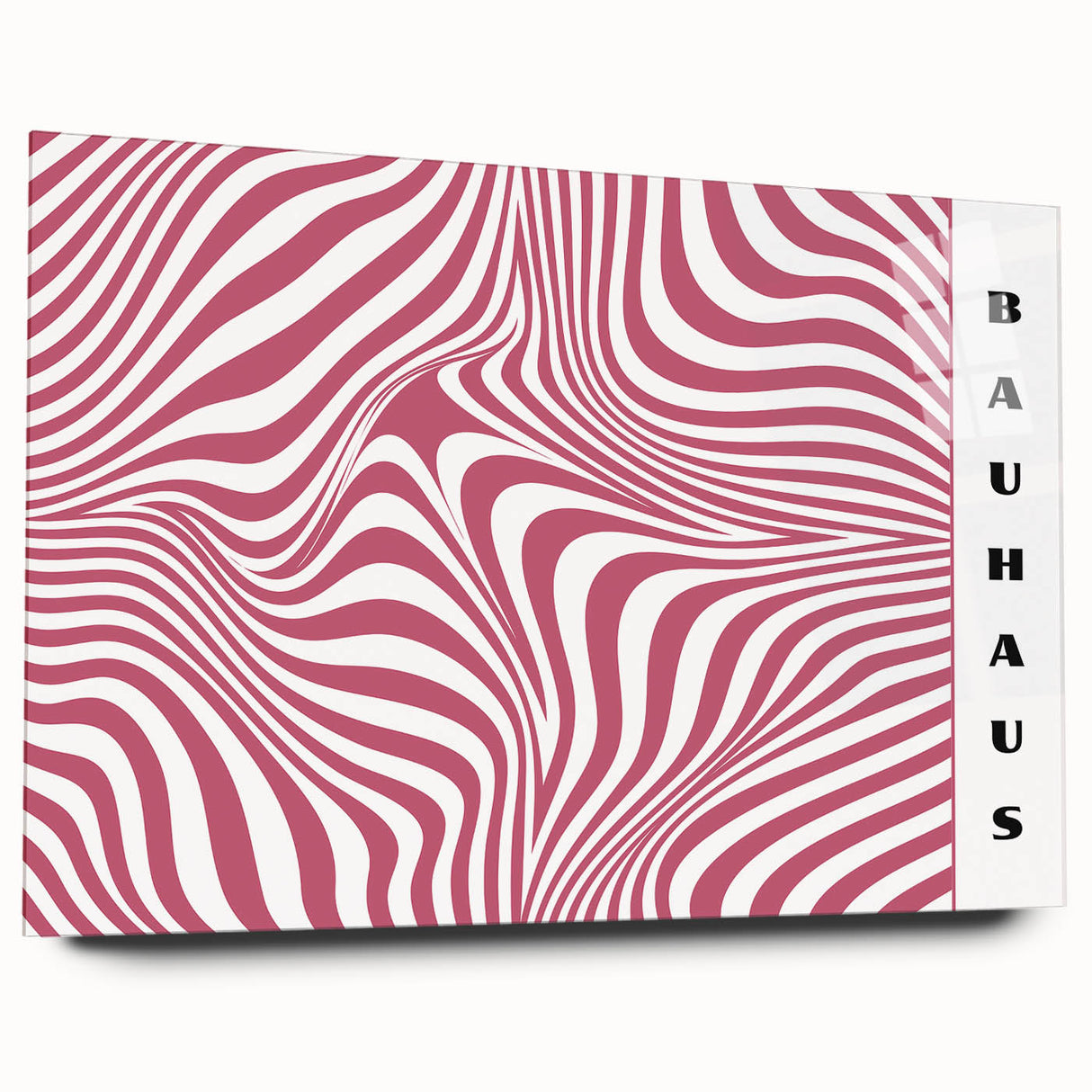 Bohemian Wall Art | Bold Bauhaus Wavy Pattern Boho Canvas | Eclectic Art Print