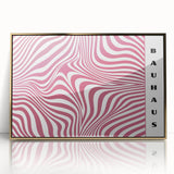 Bohemian Wall Art | Bold Bauhaus Wavy Pattern Boho Canvas | Eclectic Art Print