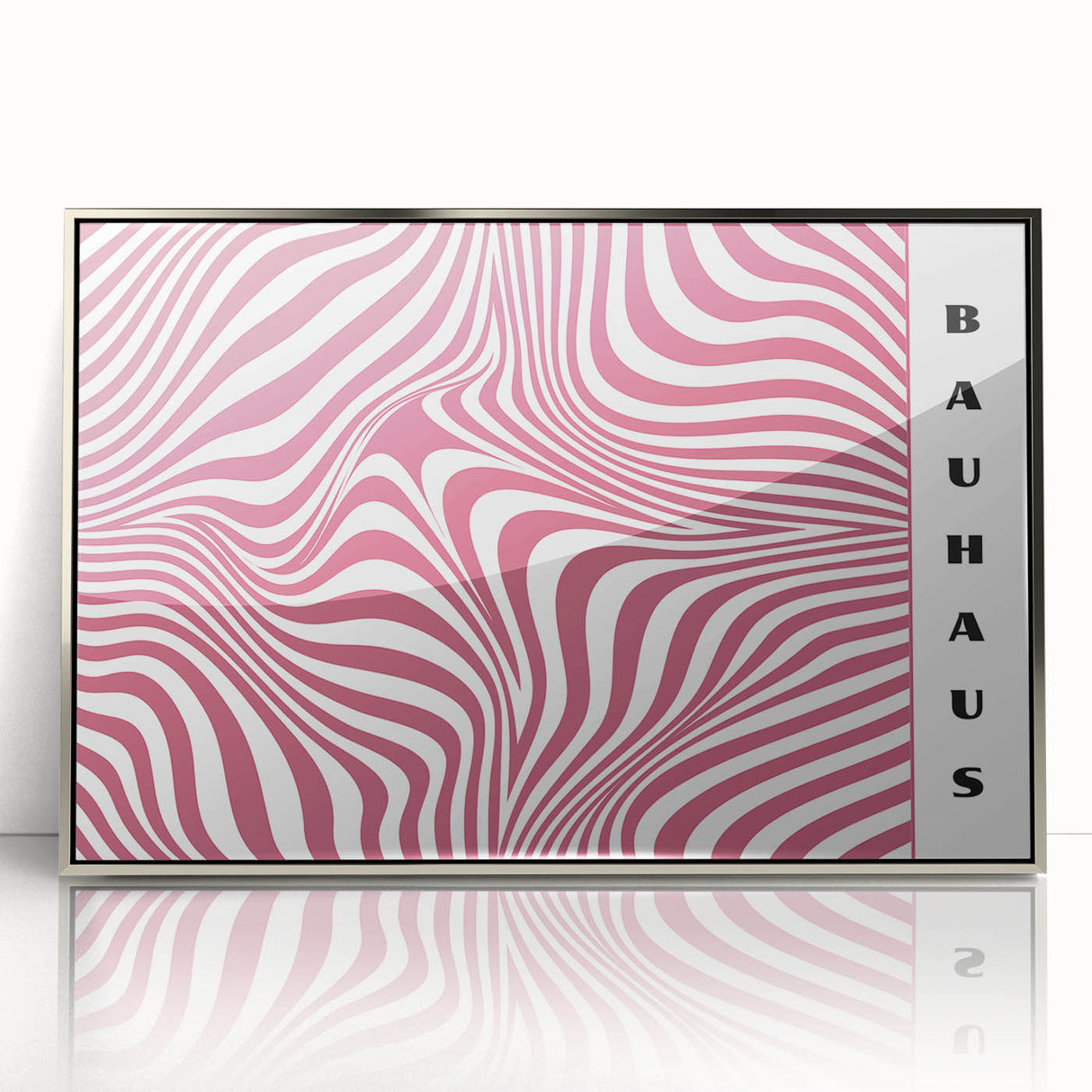 Bohemian Wall Art | Bold Bauhaus Wavy Pattern Boho Canvas | Eclectic Art Print