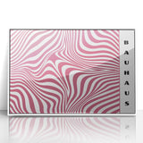 Bohemian Wall Art | Bold Bauhaus Wavy Pattern Boho Canvas | Eclectic Art Print