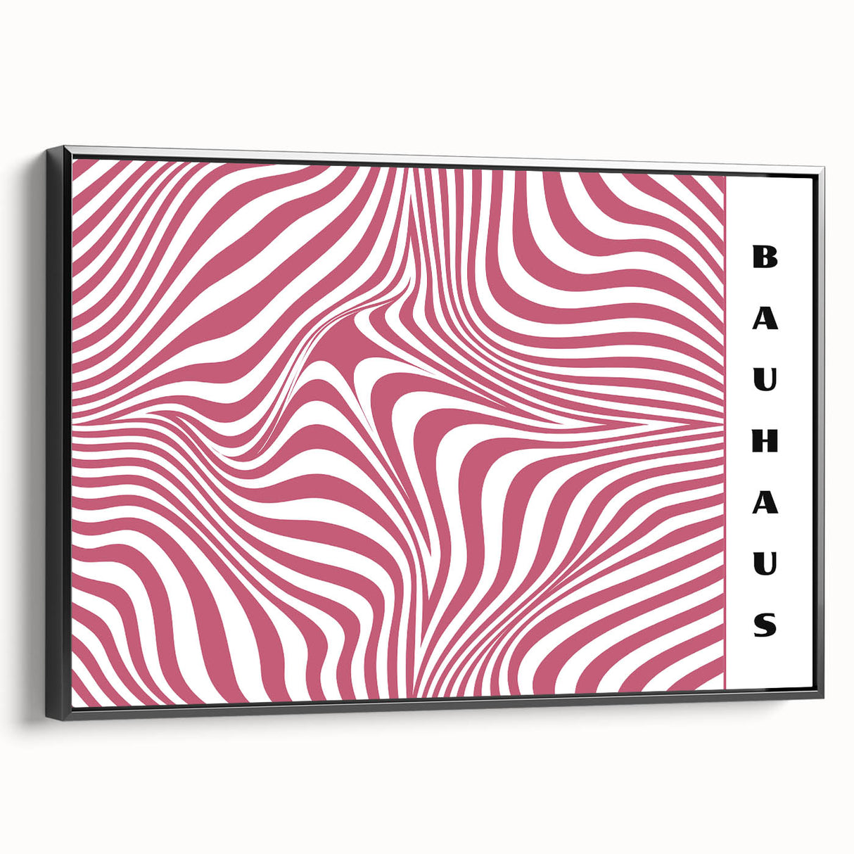 Bohemian Wall Art | Bold Bauhaus Wavy Pattern Boho Canvas | Eclectic Art Print