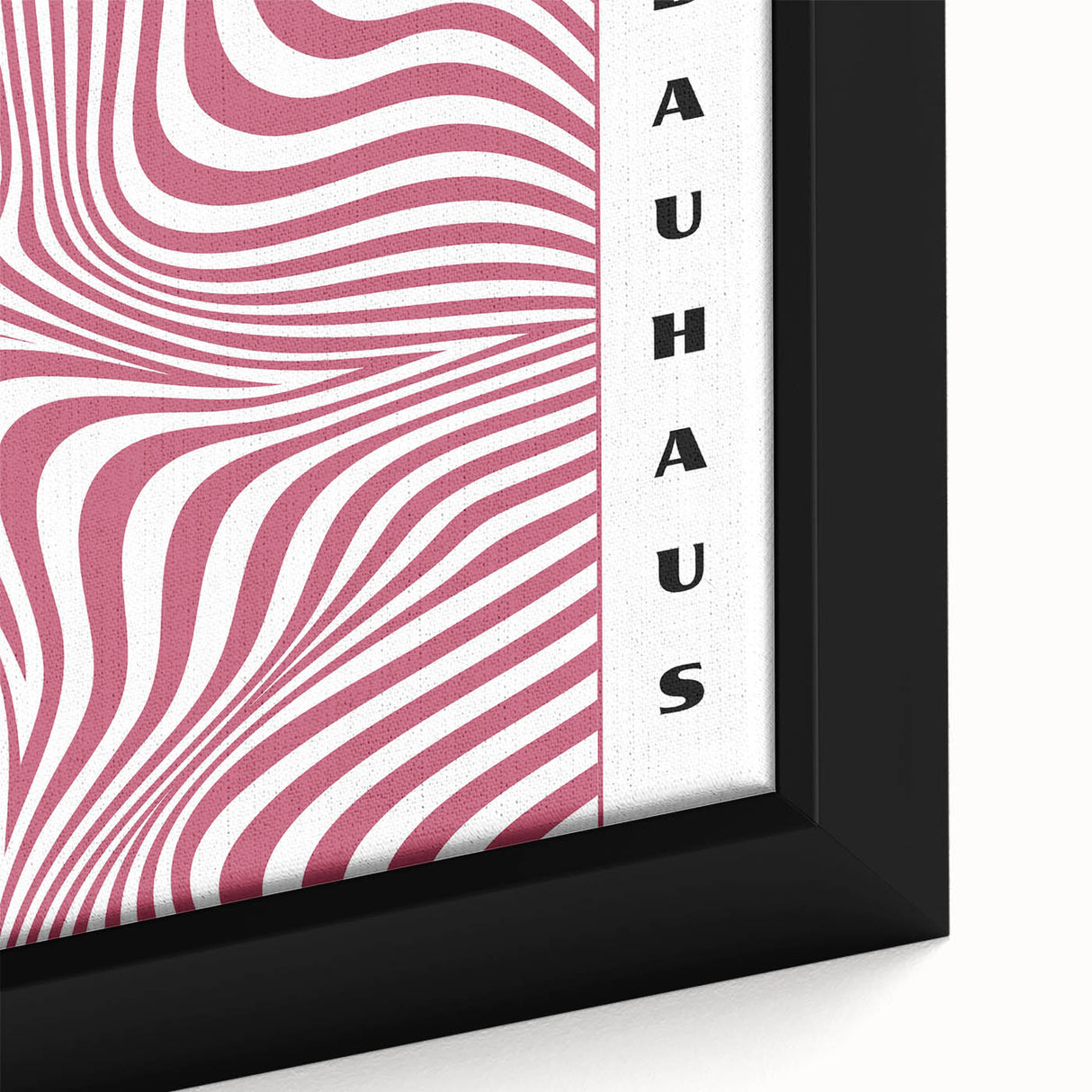 Bohemian Wall Art | Bold Bauhaus Wavy Pattern Boho Canvas | Eclectic Art Print