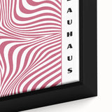 Bohemian Wall Art | Bold Bauhaus Wavy Pattern Boho Canvas | Eclectic Art Print