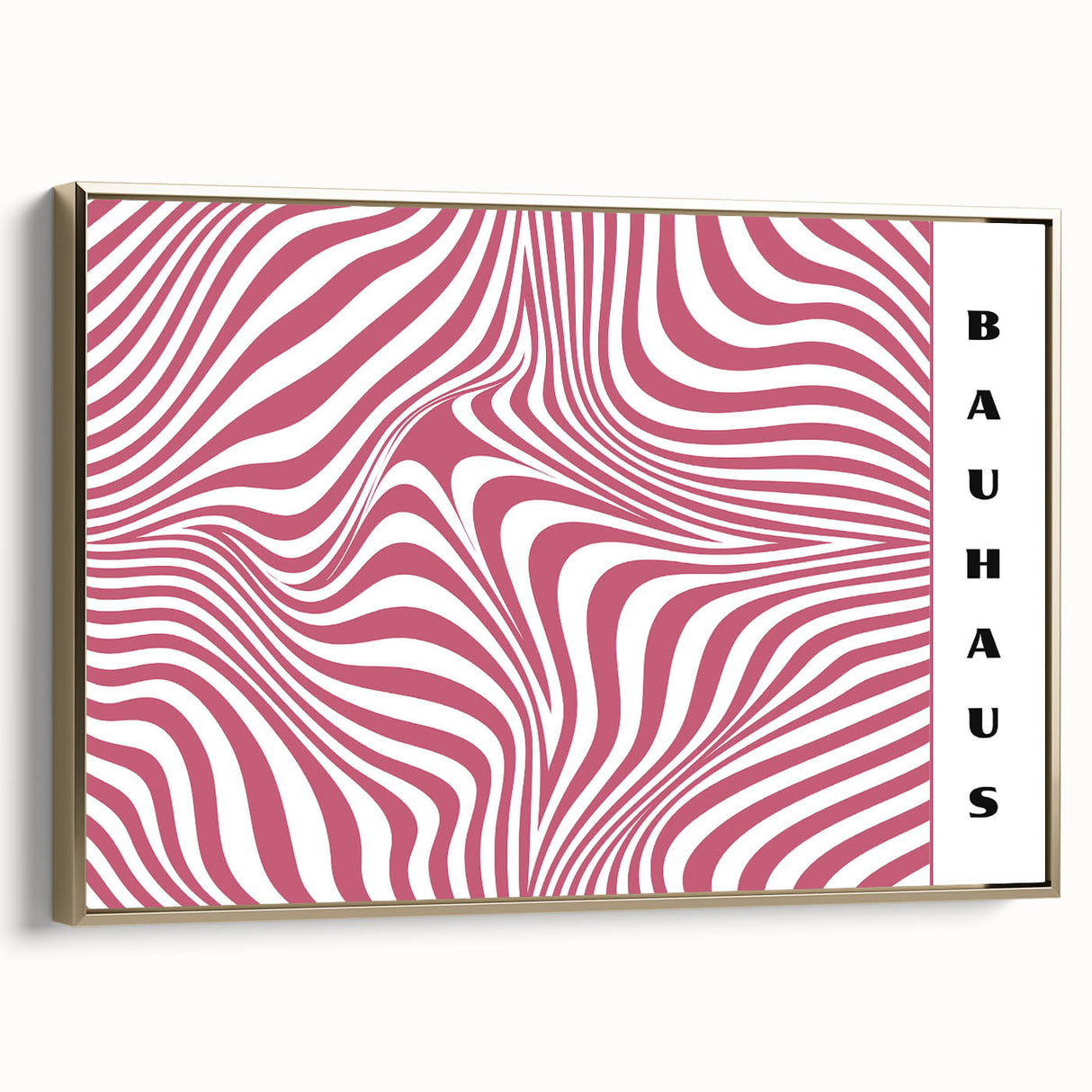 Bohemian Wall Art | Bold Bauhaus Wavy Pattern Boho Canvas | Eclectic Art Print