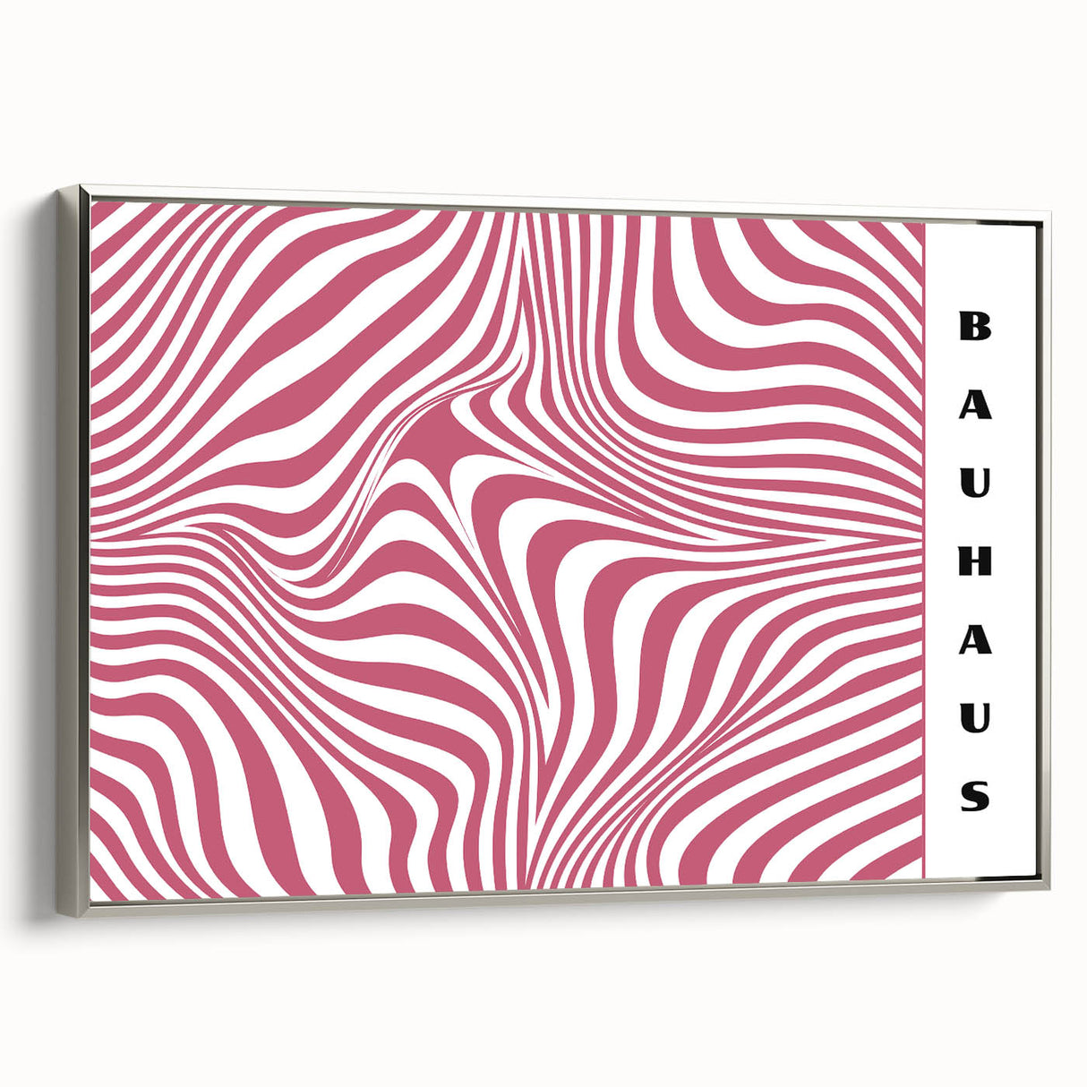 Bohemian Wall Art | Bold Bauhaus Wavy Pattern Boho Canvas | Eclectic Art Print
