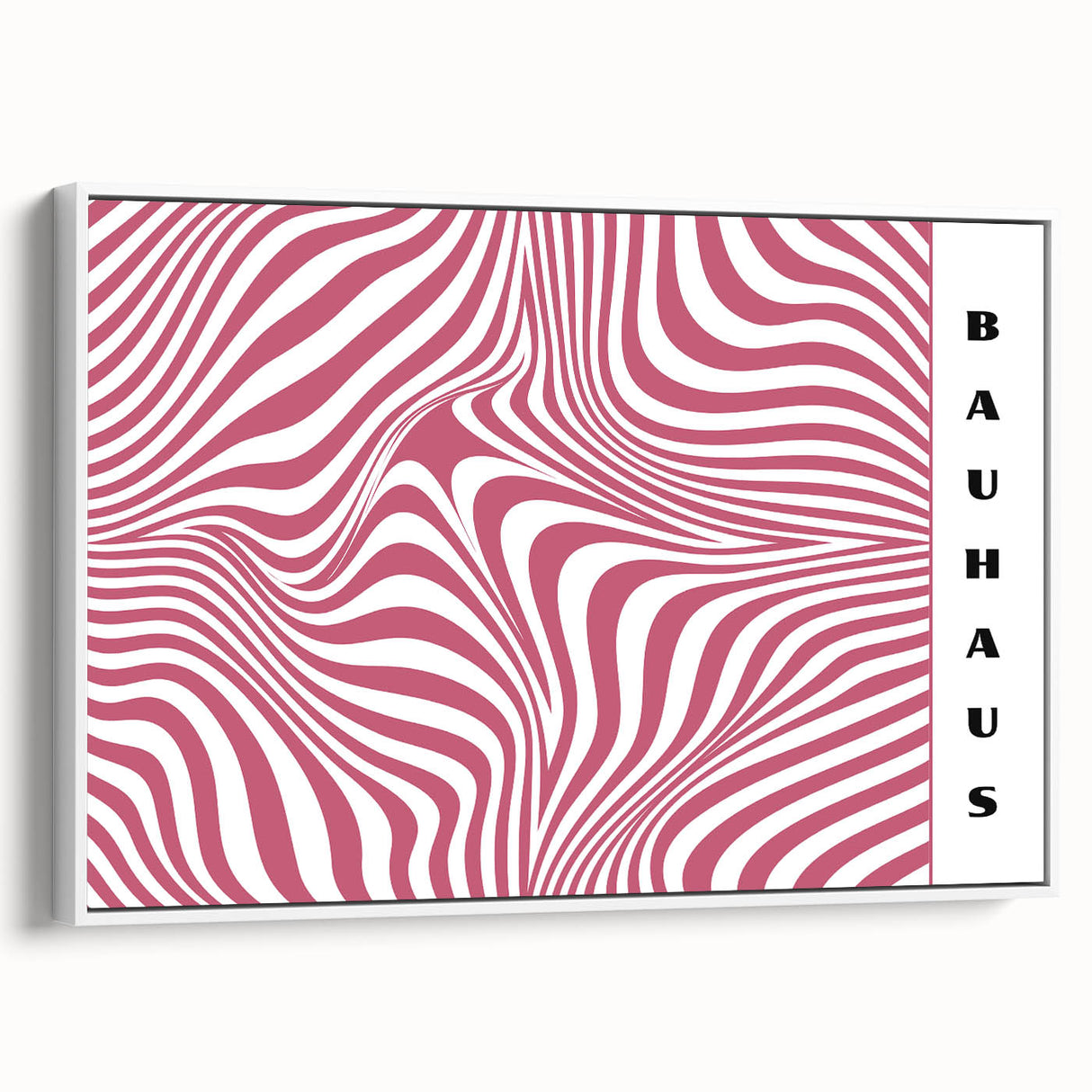 Bohemian Wall Art | Bold Bauhaus Wavy Pattern Boho Canvas | Eclectic Art Print