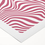 Bohemian Wall Art | Bold Bauhaus Wavy Pattern Boho Canvas | Eclectic Art Print