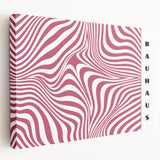 Bohemian Wall Art | Bold Bauhaus Wavy Pattern Boho Canvas | Eclectic Art Print