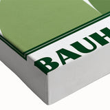 Bohemian Wall Art | Green Bauhaus Geometric Boho Canvas | Eclectic Art Print