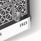 Bohemian Wall Art | Bauhaus Geometric Grid Boho Canvas | Eclectic Print