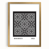 Bohemian Wall Art | Bauhaus Geometric Grid Boho Canvas | Eclectic Print