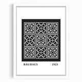 Bohemian Wall Art | Bauhaus Geometric Grid Boho Canvas | Eclectic Print