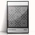 Bohemian Wall Art | Bauhaus Geometric Grid Boho Canvas | Eclectic Print