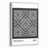 Bohemian Wall Art | Bauhaus Geometric Grid Boho Canvas | Eclectic Print