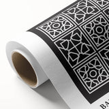 Bohemian Wall Art | Bauhaus Geometric Grid Boho Canvas | Eclectic Print