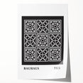 Bohemian Wall Art | Bauhaus Geometric Grid Boho Canvas | Eclectic Print