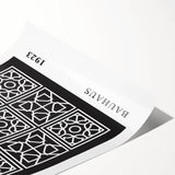 Bohemian Wall Art | Bauhaus Geometric Grid Boho Canvas | Eclectic Print