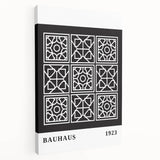 Bohemian Wall Art | Bauhaus Geometric Grid Boho Canvas | Eclectic Print