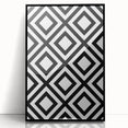 Bohemian Wall Art | Bold Bauhaus Diamond Geometric Canvas | Eclectic Print